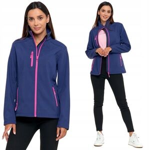 (A4) Hi Tech Purple Blue Pink Zip Casual Performance‎ Athletic Sporty Jacket S